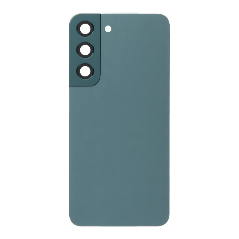 Back Cover (Adhésif + Lentille) Samsung Galaxy S22 5G Vert Sans Logo
