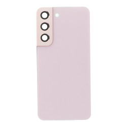 Back Cover (Adhésif + Lentille) Samsung Galaxy S22 5G Rose Sans Logo