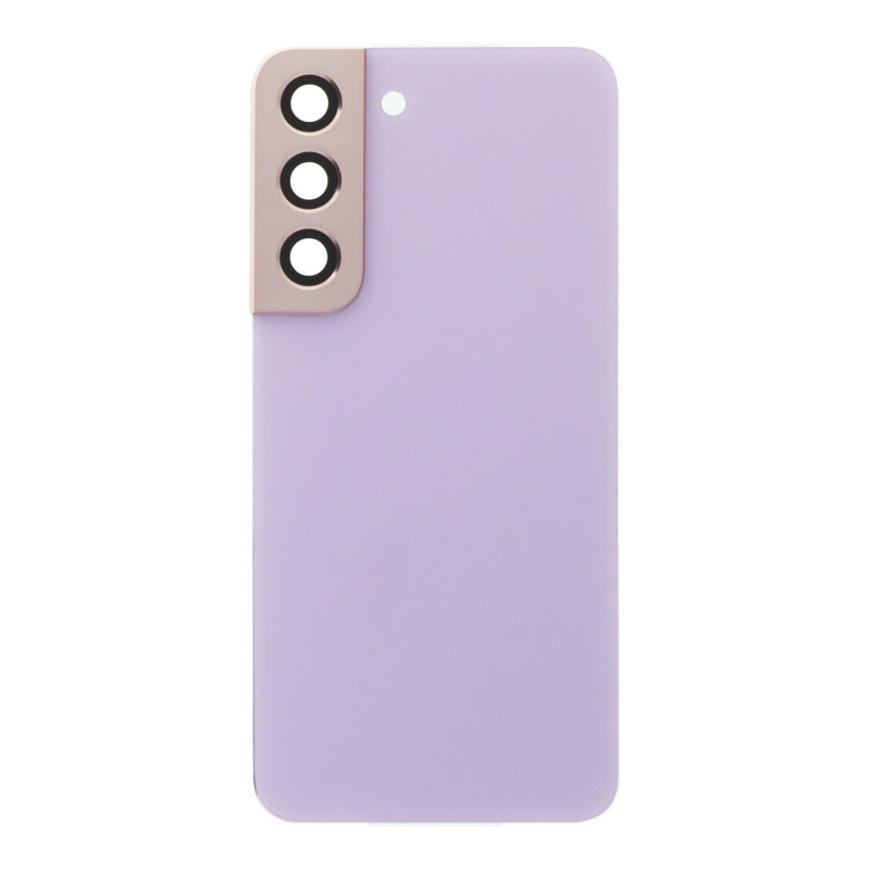 Back Cover (Adhésif + Lentille) Samsung Galaxy S22 5G Violet Sans Logo