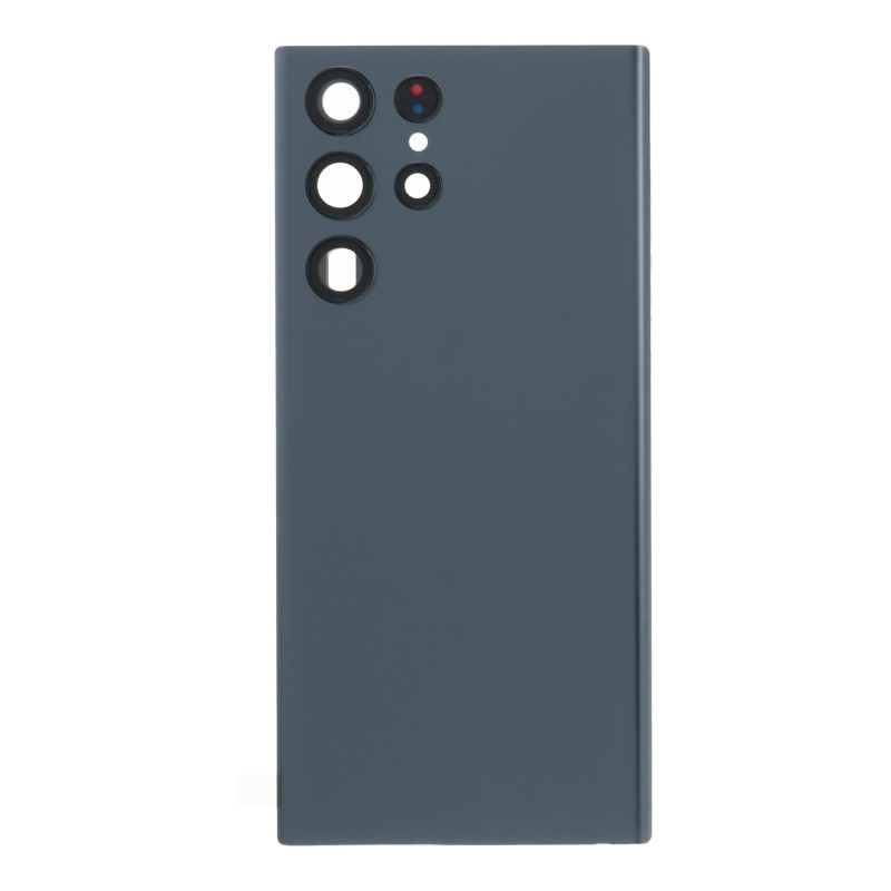 Back Cover (Adhésif + Lentille) Samsung Galaxy S22 Ultra 5G Gris Sans Logo