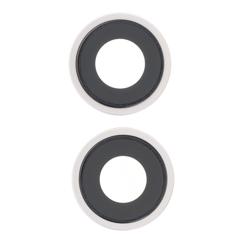 Lentille Caméra Arrière iPhone 14/14 Plus (2 pcs) Argent