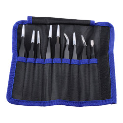 9 in 1 Metal Tweezers Repairing Disassemble Tool Kit