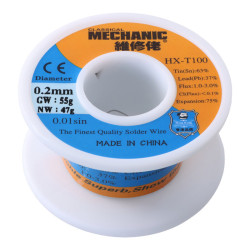 Fil à Souder HX-T100 0.2mm [55g] Mechanic