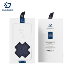 Coque Rabat Magnétique iPhone 14 / 13 Dux Ducis Skin X2 Bleu