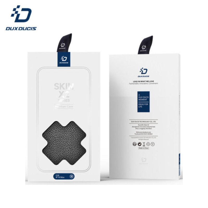 Coque Rabat Magnétique iPhone 14 Plus Dux Ducis Skin X2 Noir