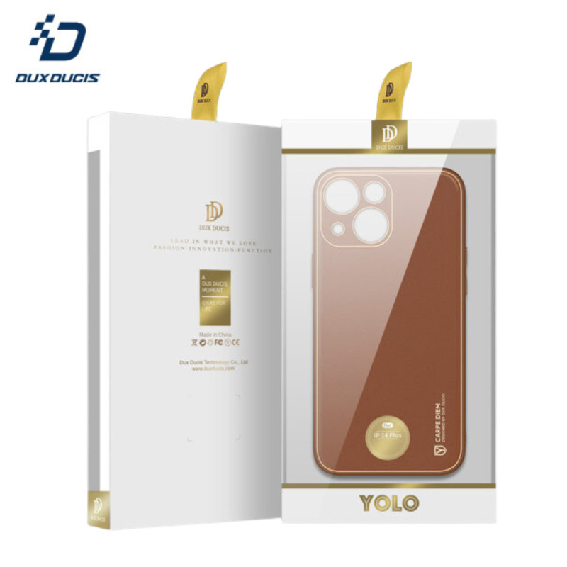 Coque Dux Ducis Yolo iPhone 14 Plus Marron