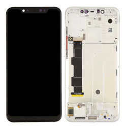 Schermo Xiaomi Mi 8 Silver OLED Con Frame