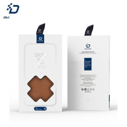 Custodia a portafoglio Dux Ducis Skin X Samsung Galaxy S23 Plus Marrone