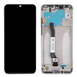 Pantalla Xiaomi Redmi Note 8 2021 Plateada Con Marco