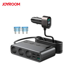 Joyroom 9 in 1 Caricabatterie da auto per laptop nero JR-CL06