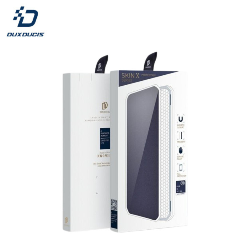 Etui Portefeuille Dux Ducis Skin X Samsung Galaxy A72 5G Bleu