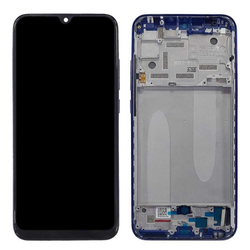 Ecran Xiaomi Mi A3 Bleu OLED Avec Châssis