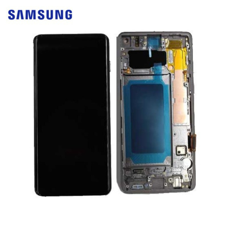 Ecran Samsung Galaxy S10 Noir Avec Châssis (Reconditionné)