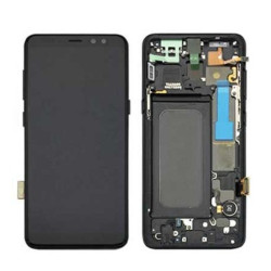 Ecran OLED Samsung Galaxy A8 2018 Noir Avec Châssis