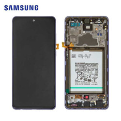 Schermo Samsung Galaxy A72 (A725F) Viola Completo Service Pack