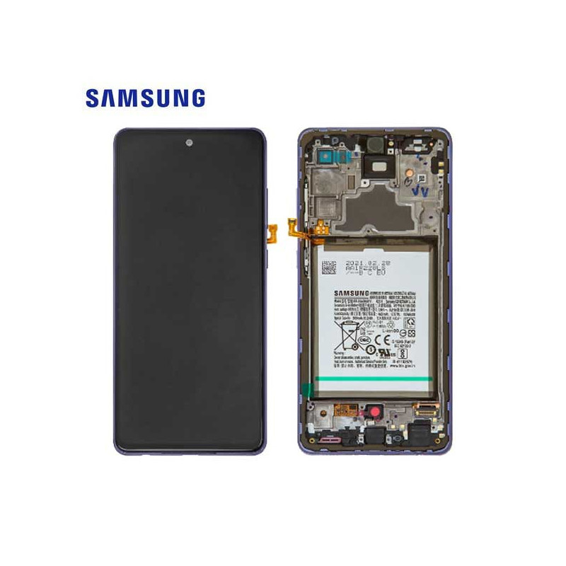 Ecran Samsung Galaxy A72 (A725F) Noir Complet Service Pack