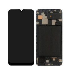Display OLED Samsung Galaxy A30 Schwarz Mit Rahmen