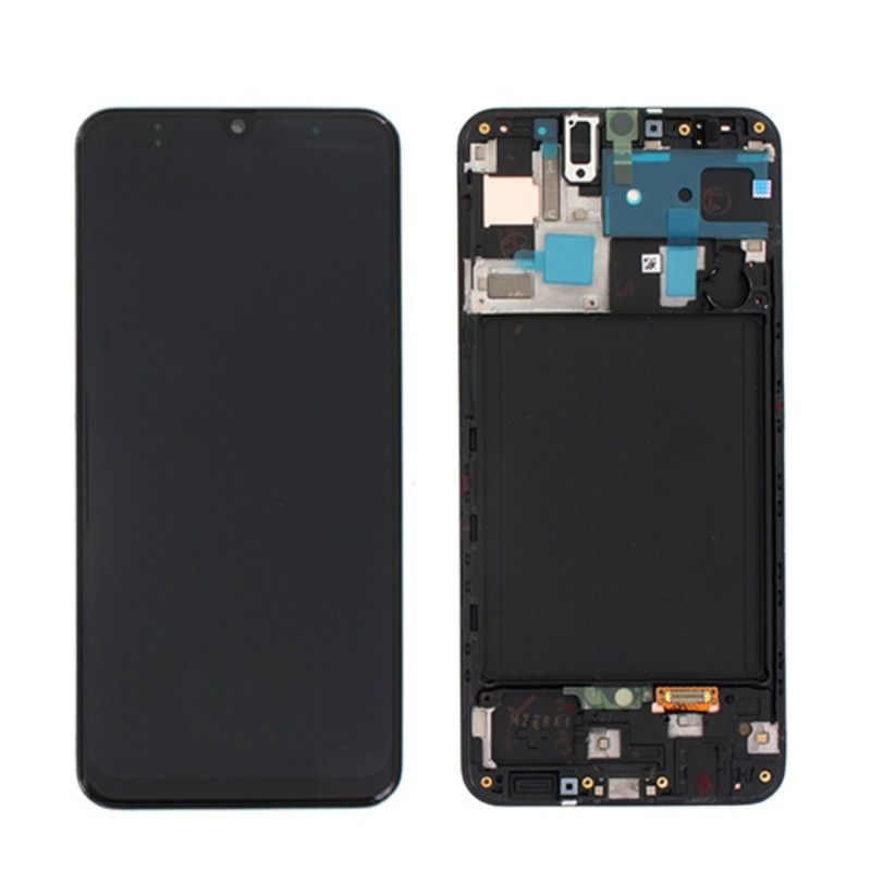 Écran Samsung Galaxy A50 Oled Noir avec Châssis