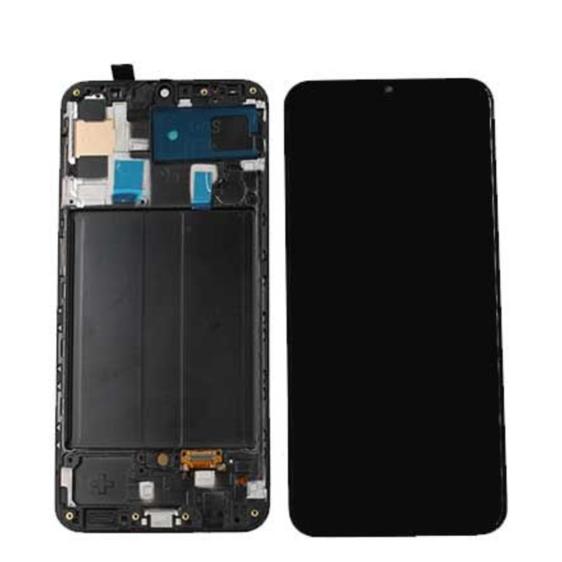 Ecran Oled Samsung Galaxy A50S Noir Avec Châssis