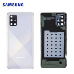 Cubierta Trasera Samsung Galaxy A71 (SM-A715) Service Pack Plateado