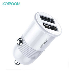 Chargeur Voiture Joyroom 2xUSB 3.1 A Blanc C-A06