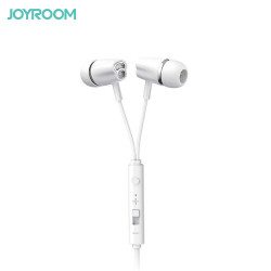Ecouteurs Intra-auriculaires Joyroom Mini-jack 3,5 mm avec Télécommande et Microphone Blanc JR-EL114
