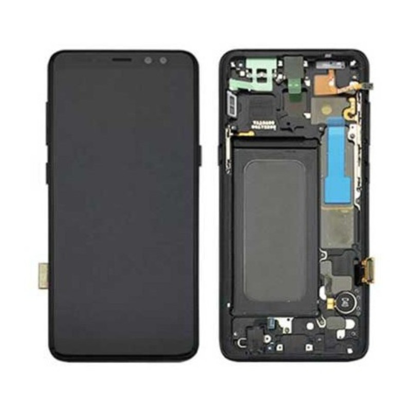 Ecran TFT Samsung Galaxy A8 2018 Noir Avec Châssis