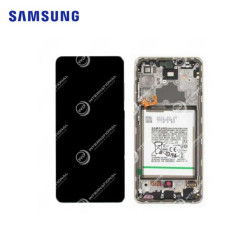 Ecran Samsung Galaxy A72 (A725F) Blanc Complet Service Pack