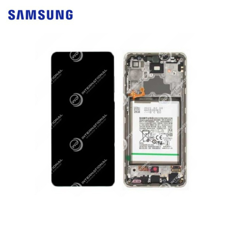 Ecran Samsung Galaxy A72 (A725F) Blanc Complet Service Pack