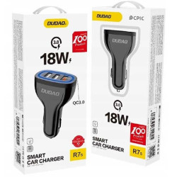 Chargeur Allume-Cigare Dudao 18w (R7s) Noir