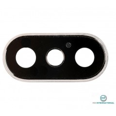 Lentille Caméra Arrière pour iPhone X - Noir