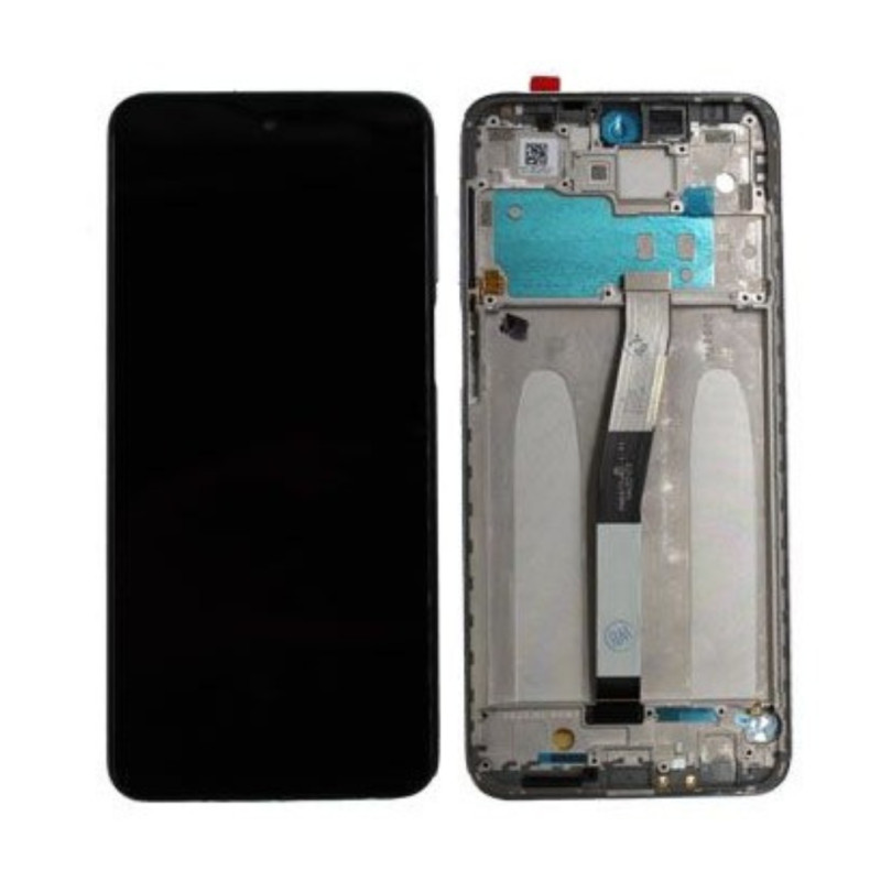 Ecran Xiaomi Redmi Note 9S Gris Avec Châssis (Reconditionné)