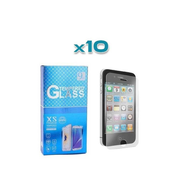 10 Verres Trempés iPhone 4/4s