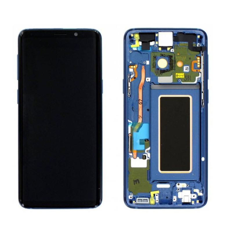 Ecran Samsung Galaxy S9 Plus Bleu Avec Châssis