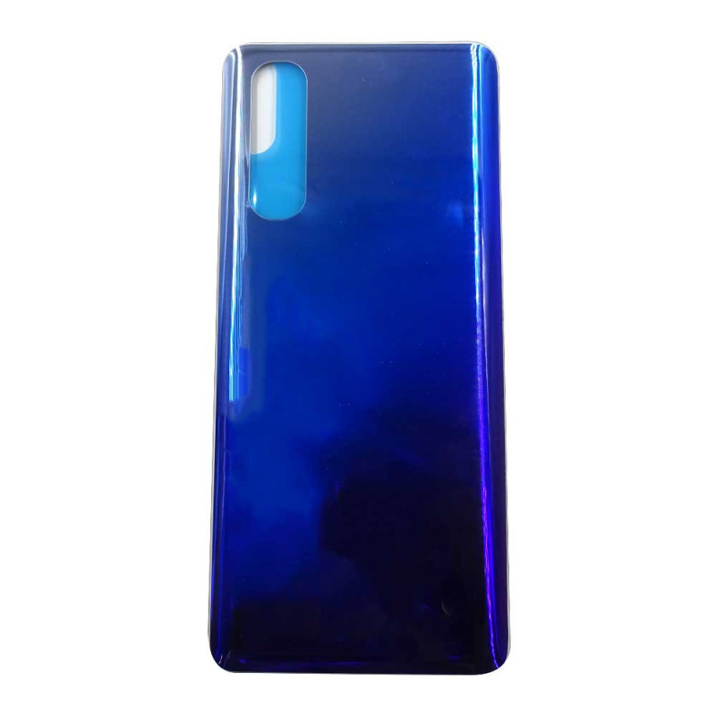 Back Cover Avec Adhésif Oppo Reno3 Pro Bleu Sans Logo