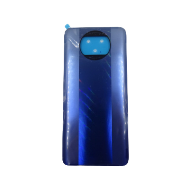 Back Cover with Adhesive compatible with Xiaomi Poco X3 Pro Blue