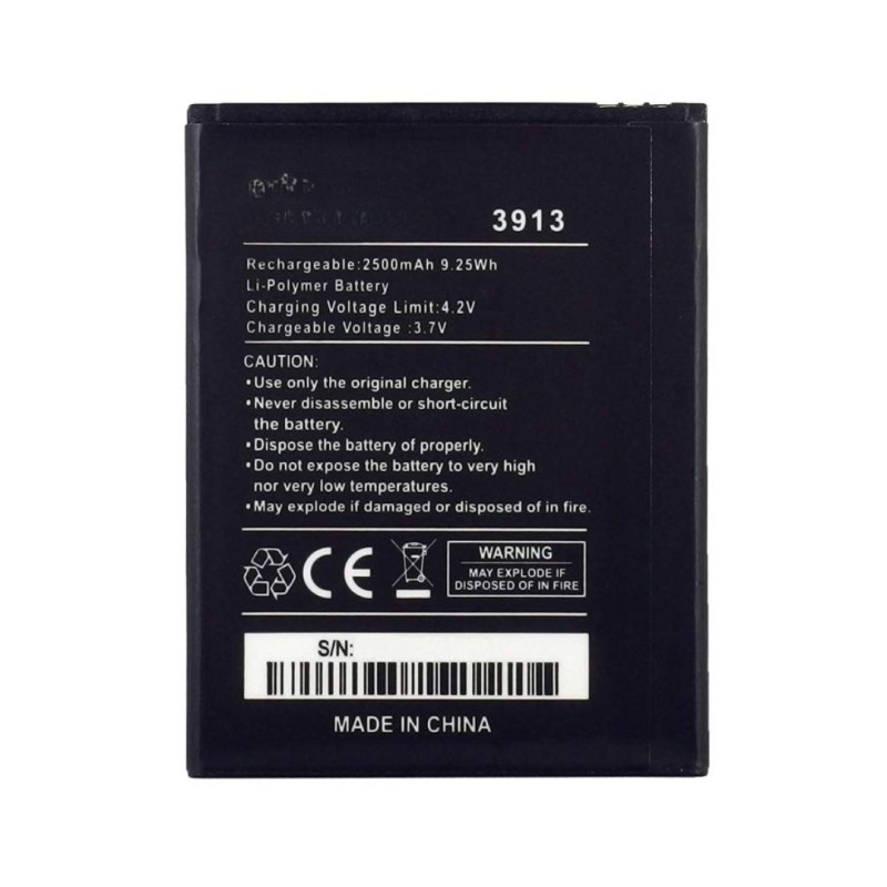 Batterie Wiko Robby/Harry/Jerry2/Lenny4 Plus (3913) 2500mAh