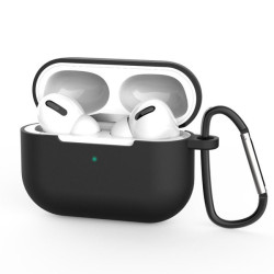 Airpods Pro/ Airpods Pro 2 Black Silicone Case with Hook