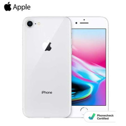 IPhone 8 64GB Argento Grado Z telefono (copertura posteriore rotta)