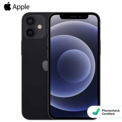 Téléphone iPhone 12 Mini 64Go Noir Grade Z (Microphone + face ID + lentille caméra HS)