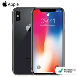 Téléphone iPhone X 256Go Gris Sidéral Grade Z (Ecran HS)